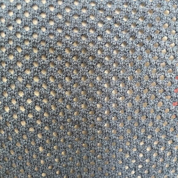 Puma Casual Lg Slv Crew Neck Perforated Knit Sweater Ocean Blue M no fabric tag - Picture 9 of 9